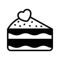 An amazing of cake with heart, wedding cake vector