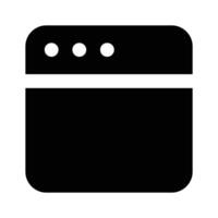 Website, webpage, browser icon design vector