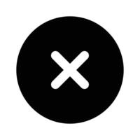 Remove or delete button icon, user interface vector