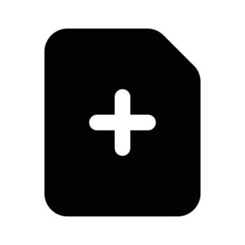 Add page icon design in modern and unique style vector