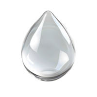 a glass drop on a transparent background png