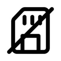 Disabled sd card storage icon design, ready to use vector