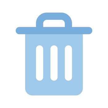 Eliminar botón icono diseño en plano estilo, Listo para prima utilizar vector