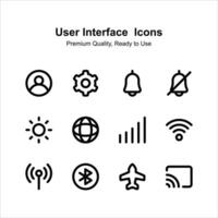 Creatively crafted pack of user interface icons, easy to use and download vector