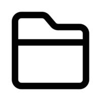 Folder icon design, isolated on white background vector