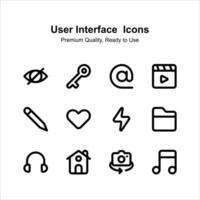 Get this creative icons pack of user interface, easy to use vectors