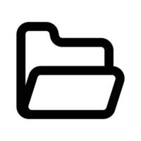 Folder icon design, isolated on white background vector