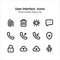 Take a look at this visually perfect pack of user interface icons vector