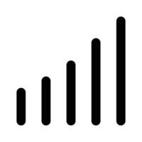 Mobile signals icon design in modern style, user interface vector