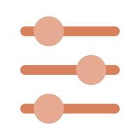 A trendy icon design of equalizer in editable style vector