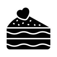 An amazing of cake with heart, wedding cake vector