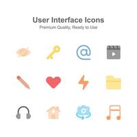 Get this creative icons pack of user interface, easy to use vectors