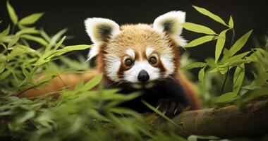 The Enchanting World of a Young Lesser Panda photo