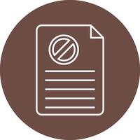 Resignation Line Circle Icon Design vector