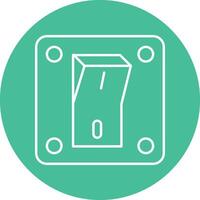 Switch Line Circle Icon Design vector