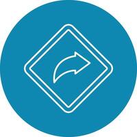 Share Line Circle Icon Design vector