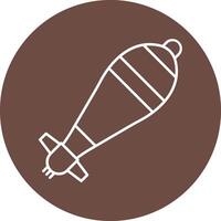 Mortar Line Circle Icon Design vector