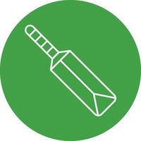 Bat Sign Line Circle Icon Design vector