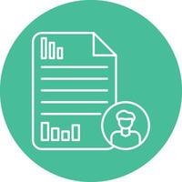Appraisal Line Icon vector