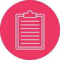 Clipboard Line Icon vector