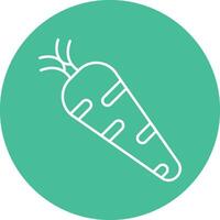 Carrots Line Circle Icon Design vector