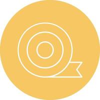 Insulating Tape Line Circle Icon Design vector