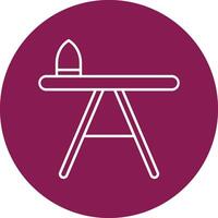 Iron Table Icon Design vector