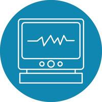 Heart Monitoring Icon Design vector
