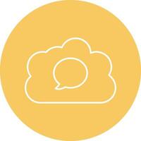 Cloud Line Icon vector