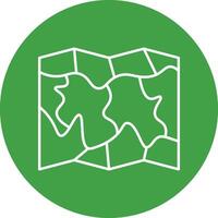 Map Line Circle Icon Design vector