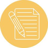 Notes Line Circle Icon Design vector