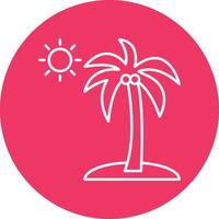 Coconut Tree Icon Design vector