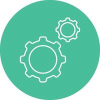 Configuration Line Circle Icon Design vector
