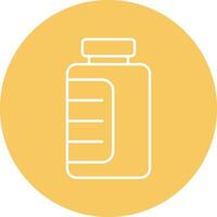 Vials Line Circle Icon Design vector