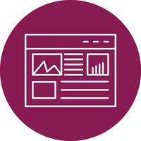 Layout Line Circle Icon Design vector