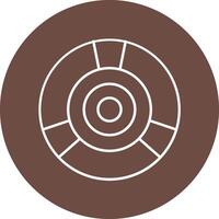 Cd Line Circle Icon Design vector