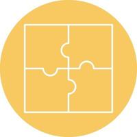 Jigsaw Line Icon vector