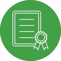 Qualifications Line Circle Icon Design vector