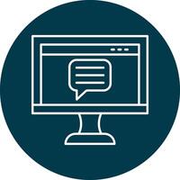 Pop Up Line Circle Icon Design vector