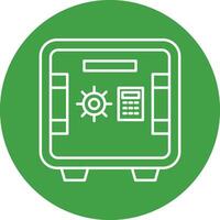 Safe Box Line Icon vector