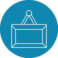 Picture Frame Line icon vector