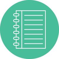 Notebook Line Icon vector