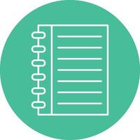 Notebook Line Icon vector