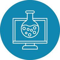 Virtual Lab Icon Design vector