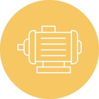 Motor Line Circle Icon Design vector