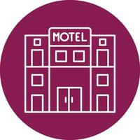 Motel Line Icon vector