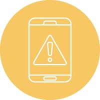 Attention Line Circle Icon Design vector