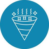 Confetti Line Circle Icon Design vector