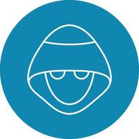 spy Line Circle Icon Design vector