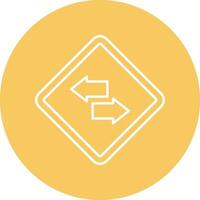 Swap Line Circle Icon Design vector